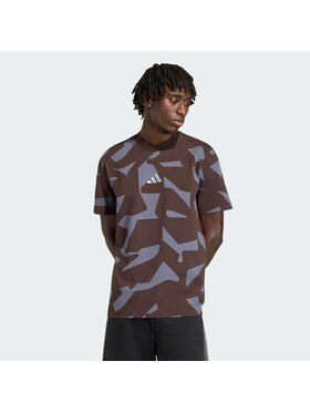 adidas adidas T-Shirt 162901 Brązowy Loose Fit