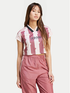 adidas adidas Тишърт Tiro Cut 3-Stripes IX3520 Розов Slim Fit