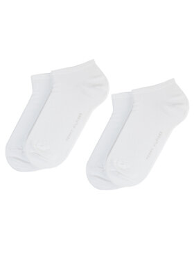 Tommy Hilfiger Tommy Hilfiger Sada 2 párů dámských nízkých ponožek Basic Canoodle 343024001 Bílá