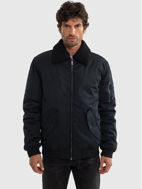 BIG STAR BIG STAR Kurtka bomber DEKSEB_906_130 Czarny Classic Fit