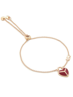 Michael Kors Michael Kors Bransoletka Enamel Heart Slider MKC12899S791 Złoty