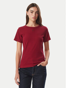 HUGO HUGO T-Shirt Deloris  50512002 Czerwony ciemny Slim Fit
