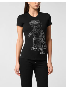 PHILIPP PLEIN PHILIPP PLEIN T-Shirt 27355 Czarny Skin Tight Fit