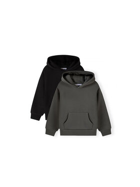 minoti minoti Bluza 33FLEECE286 Czarny Regular Fit
