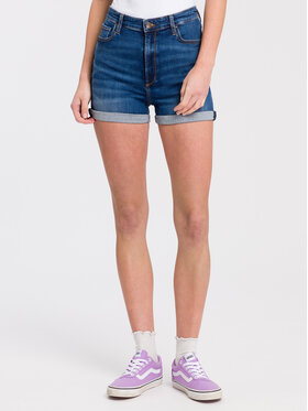 Cross Jeans Cross Jeans Szorty jeansowe A 610-006 Niebieski Regular Fit