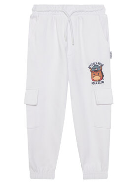 Beverly Hills Polo Club Beverly Hills Polo Club Pantaloni trening P-SS26B-TF0136 Alb Regular Fit