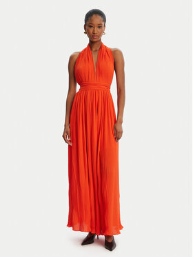 BARDOT BARDOT Sukienka wieczorowa Amala Pleated Halter 60031DB Czerwony Regular Fit