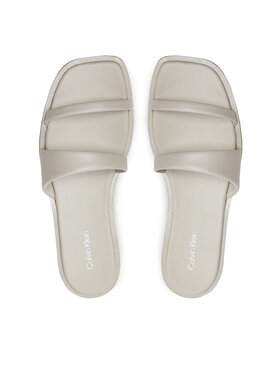 Calvin Klein Natikači Flat Slide Lth HW0HW02071 Bež