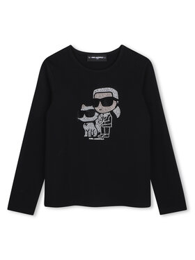 Karl Lagerfeld Kids Karl Lagerfeld Kids Palaidinė Z31463 S Juoda Regular Fit