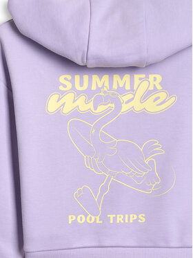 4F 4F Bluza POOLSIDE CLUB Fioletowy jasny Loose Fit
