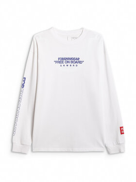 4F 4F Longsleeve FOB Biały Loose Fit
