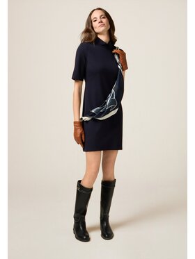 Oltre Oltre Vestito da giorno 7084R005135N034 Blu Baggy Fit