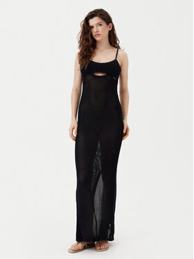 KARL LAGERFELD KARL LAGERFELD Paplūdimio suknelė A1W46032 Juoda Slim Fit