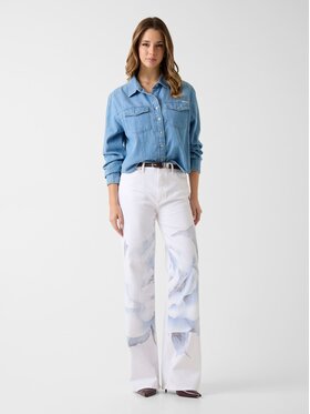 Guess Guess Jeansy 181607 Biały Relaxed Fit