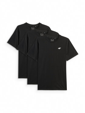 4F 4F T-Shirt NOS Czarny Regular Fit