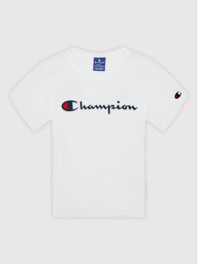 Champion Champion T-Shirt Crewneck 404231 Biały Regular Fit