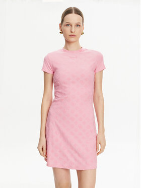 Guess Guess Kleid für den Alltag V5GK07 KCT02 Rosa Regular Fit