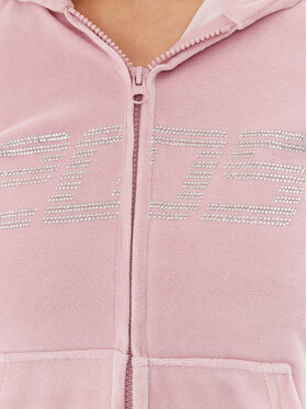 2005 Jopa Velour Zip Hoodie Roza Regular Fit