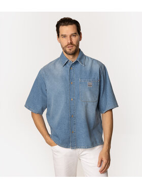 Lee Cooper Lee Cooper Koszula jeansowa SILVES 3165 Niebieski Oversize