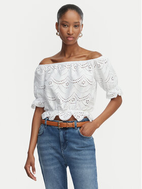 Guess Guess Блузка W6GP47 K3336 Білий Regular Fit