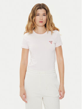 Guess Guess Тишърт W2YI44 J1314 Розов Slim Fit