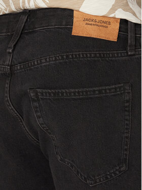 Jack&Jones Jeans Kratke Hlače Chris Cooper 12252866 Črna Relaxed Fit