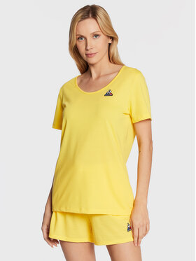 Le Coq Sportif Le Coq Sportif T-shirt 2220322 Žuta Regular Fit