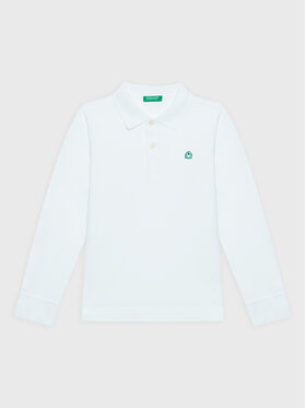 United Colors Of Benetton United Colors Of Benetton Polo 3089C300K Biały Regular Fit