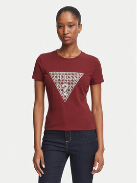 Guess Guess T-krekls W6BI61 K7948 Bordo Regular Fit