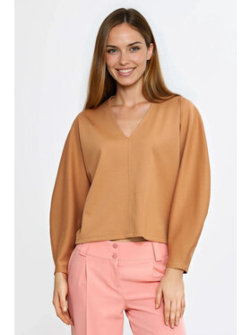NIFE NIFE Halenka B214 Hnědá Oversize