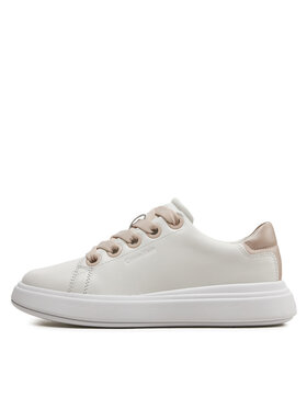 Calvin Klein Superge Cupsole Lace Up Lth HW0HW02085 Bela