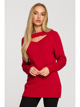 Made of Emotion Made of Emotion Sweter M711 Czerwony