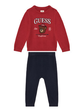 Guess Guess Komplekti kuuluvad kampsun ja püksid Materjalowe I6BG04 Z1273 Punane Regular Fit
