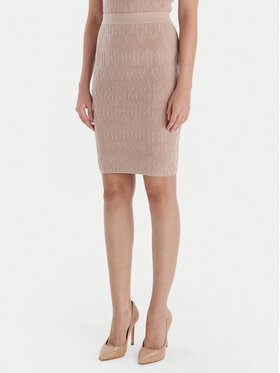 Marciano Guess Marciano Guess Pouzdrová sukně 5BGD00 5661Z Béžová Slim Fit