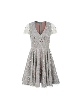 Manifiq&Co. manifiq_co_ Sukienka koktajlowa Scarlett Srebrny A-Line Fit