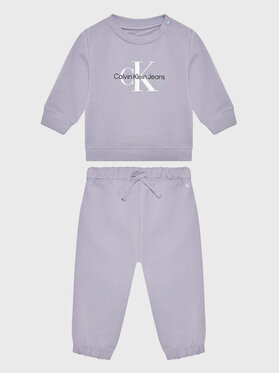 Calvin Klein Jeans Calvin Klein Jeans Jogginganzug IN0IN00017 Violett Regular Fit