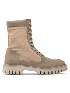 Tommy Hilfiger Tommy Hilfiger Schnürstiefeletten Th Casual Lace Up Boot FW0FW06549 Beige