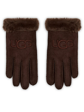Ugg Ugg Rękawiczki Damskie W Sheepskin Embroider Glove 20931 Bordowy