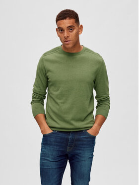 Selected Homme Selected Homme Maglione Berg 16074682 Verde Regular Fit