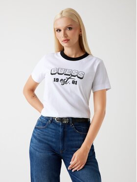 Guess Guess T-Shirt 178740 Biały Classic Fit
