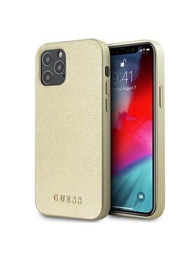 Guess Guess Etui na telefon iPhone 12 Pro Max Złoty