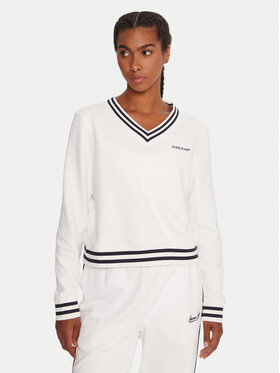 Guess Jeans Guess Jeans Mikina W5YQ1 8K68I4 Bílá Regular Fit