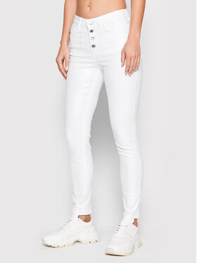 Guess Guess Jeansy 1981 W2GA28 D4DN4 Bílá Skinny Fit