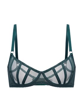 Merci Lingerie Merci Lingerie Biustonosz balkonetka EB02BP05D Zielony