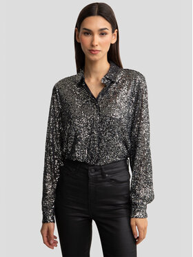 BIG STAR BIG STAR Koszula SOLEA_904_140 Srebrny Basic Fit
