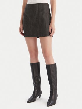 Marella Marella Spódnica mini Litanie 2523106112 Szary Slim Fit