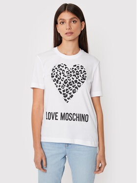 LOVE MOSCHINO LOVE MOSCHINO T-shirt W4H0627M 3876 Bianco Regular Fit