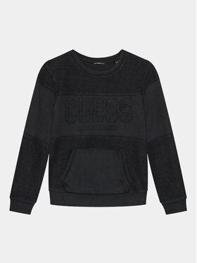 Guess Guess Majica dugih rukava L3BQ32 KAD73 Crna Relaxed Fit