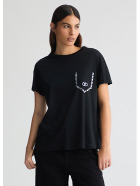 Liu Jo Liu Jo T-Shirt WA5145J4893M9447 Czarny Regular Fit