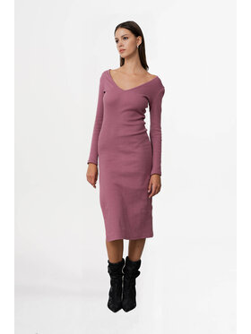 ROSE AVENUE ROSE AVENUE Sukienka codzienna MARY Różowy Slim Fit